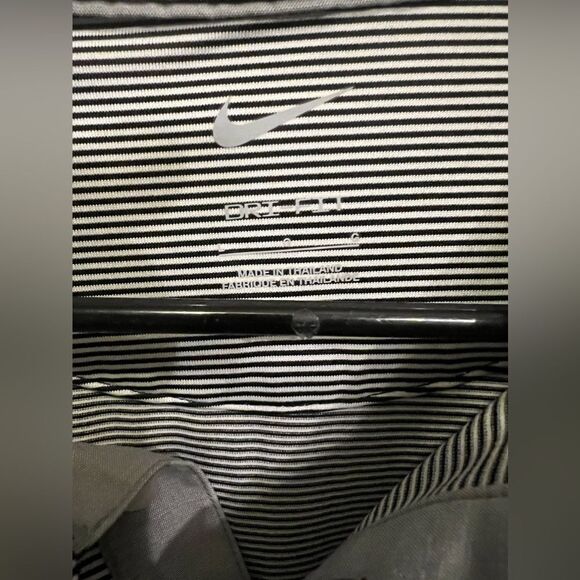 Nike Twolves Dri Fit Men's L Blue White Striped Short Sleeve Golf Polo Shirt L - Picture 4 of 9